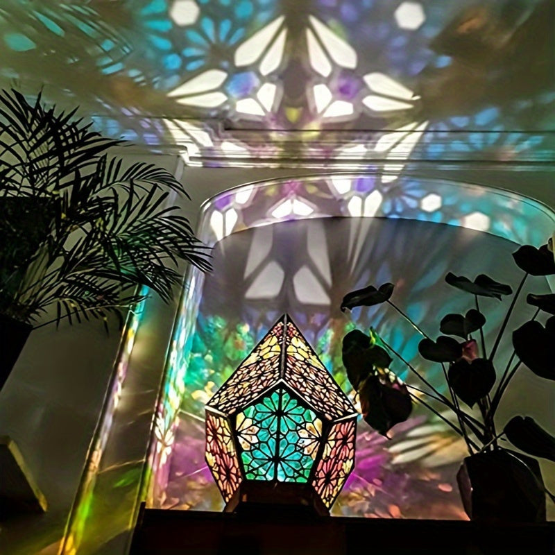 Bohemian Starry Night Projector Lamp, USB Powered