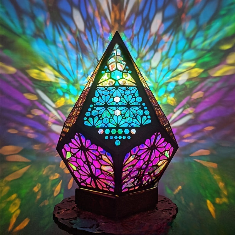 Bohemian Starry Night Projector Lamp, USB Powered