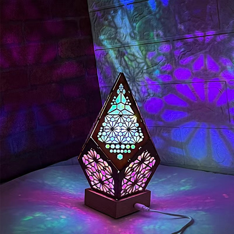 Bohemian Starry Night Projector Lamp, USB Powered