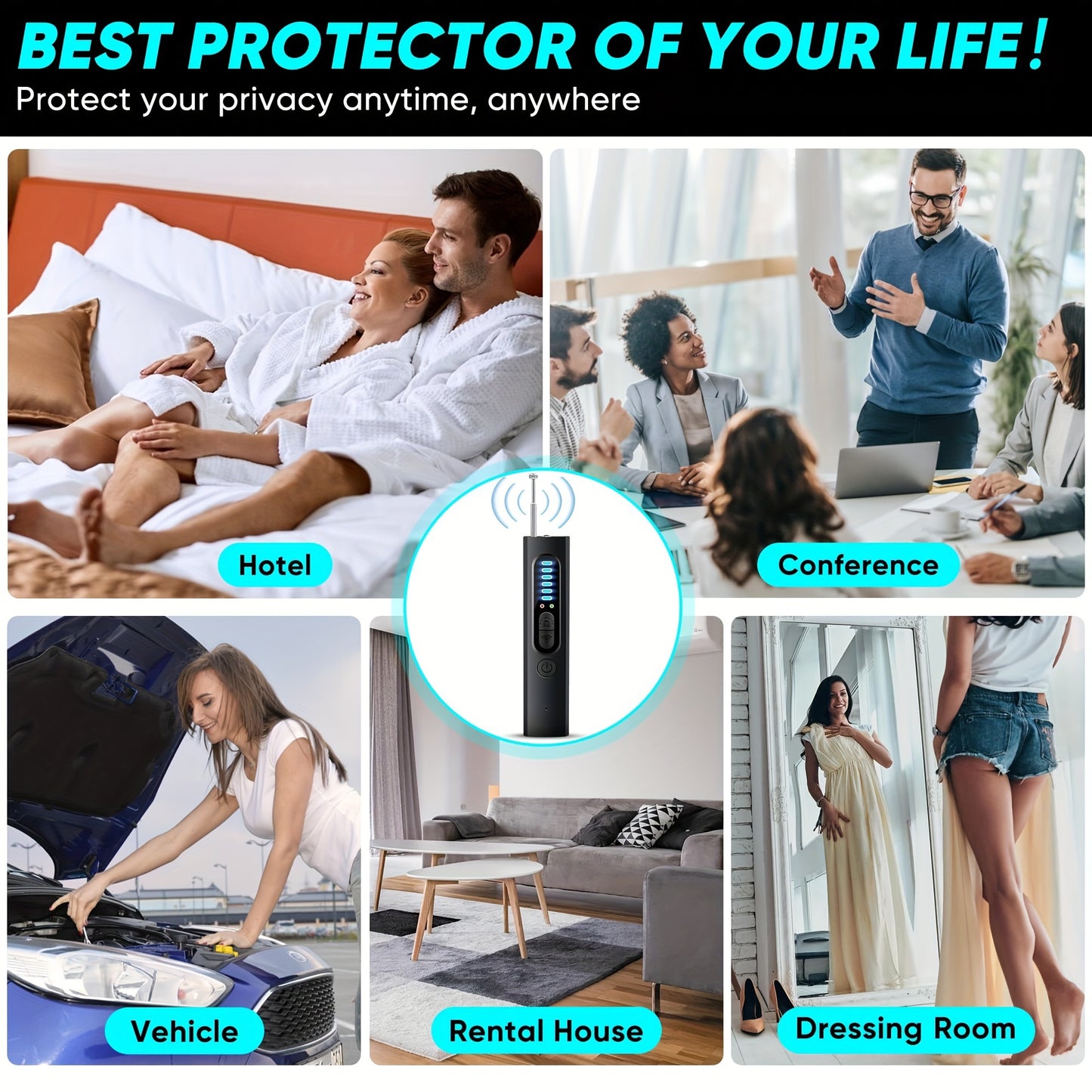 Hidden Camera Detectors, Portable Camera Detectors, Anti-Spy Camera Detector, Privacy Protector