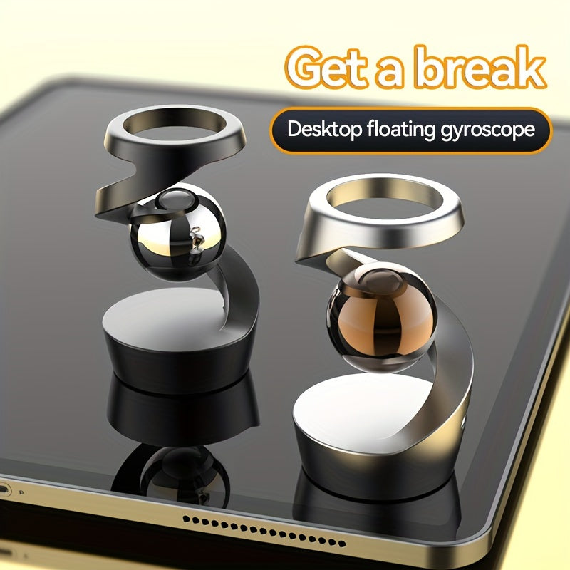 Levitating Gyroscopic Spinner for Desktop Anti-Gravity Desktop Decor