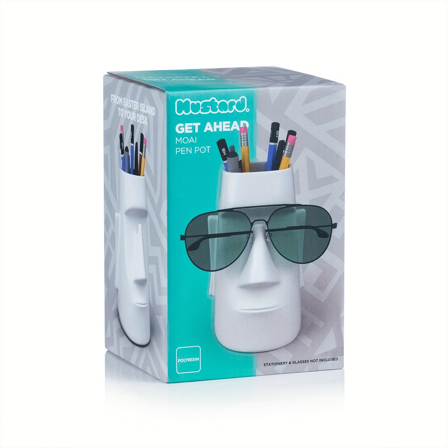 Easter Island Moai Statue Pen Holder