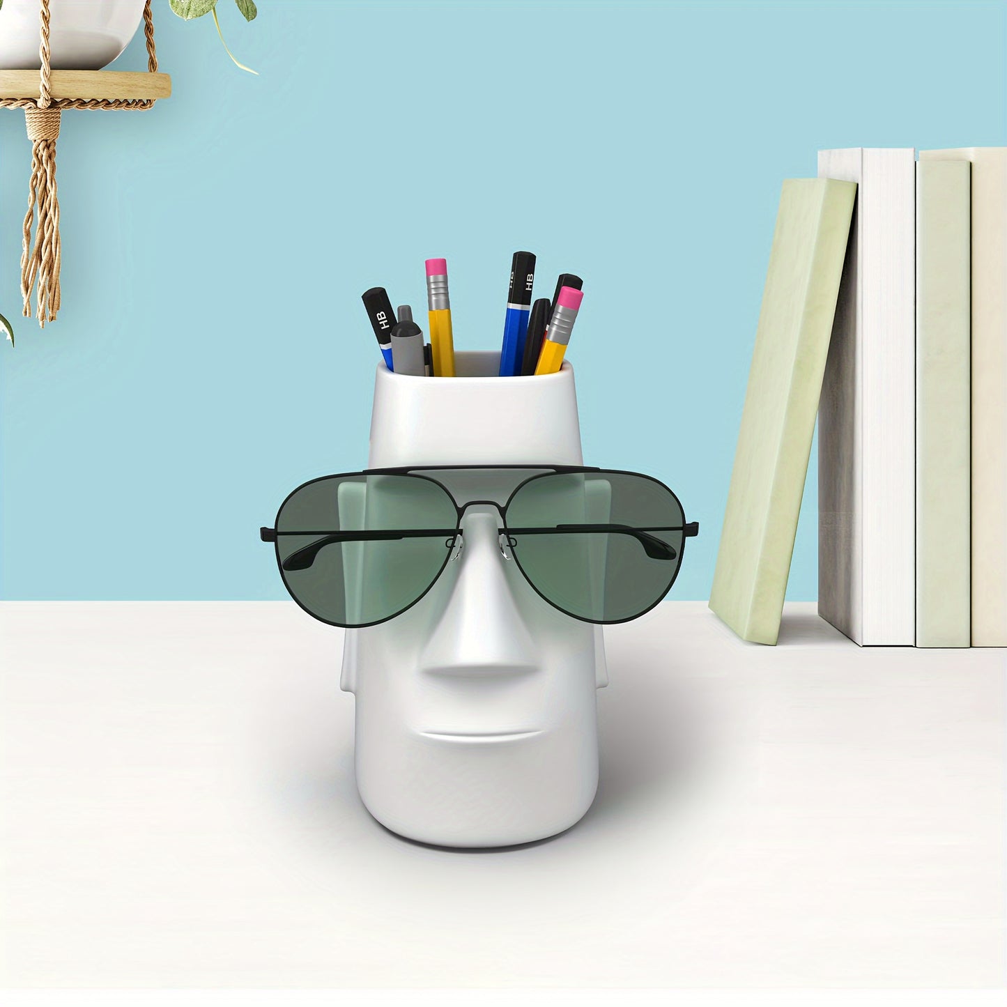 Easter Island Moai Statue Pen Holder