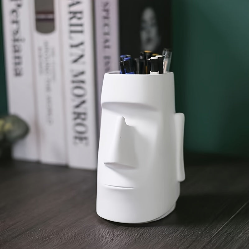 Easter Island Moai Statue Pen Holder