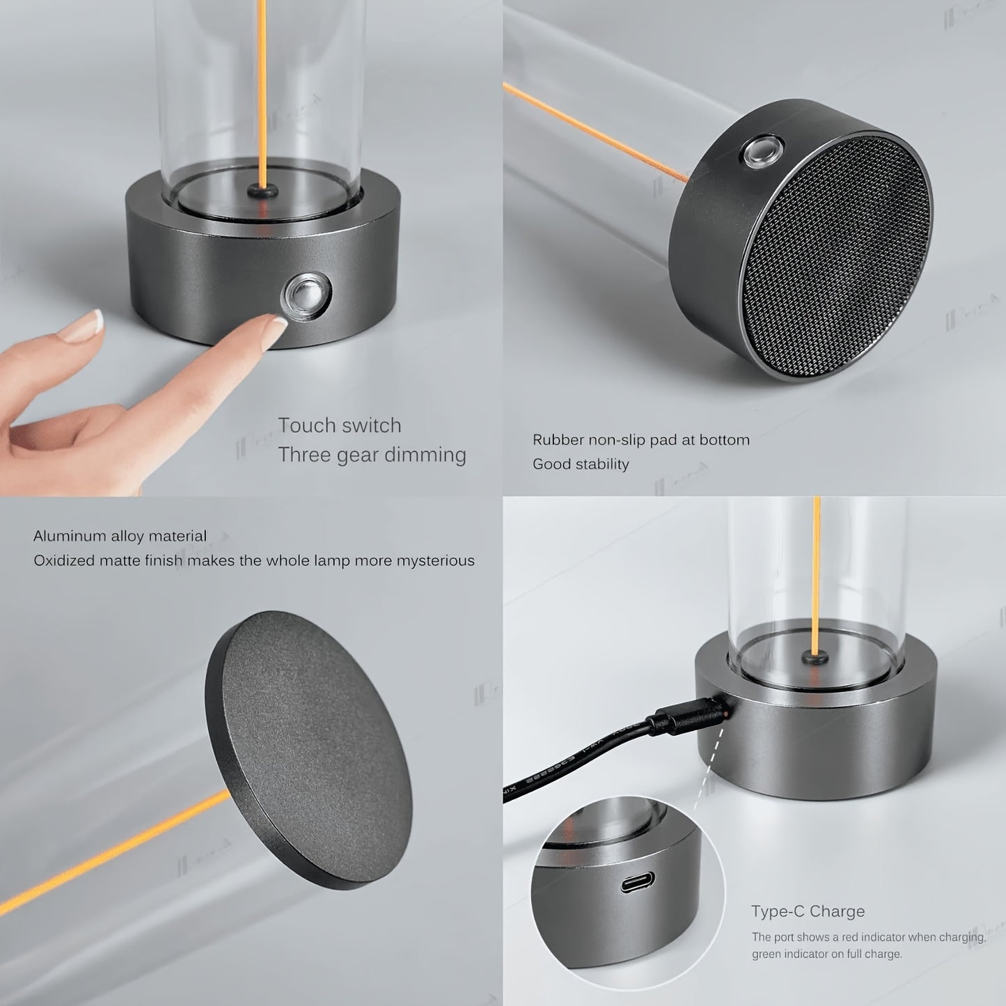 Versatile LED Magnetic Table Lamp with 3 Brightness Levels