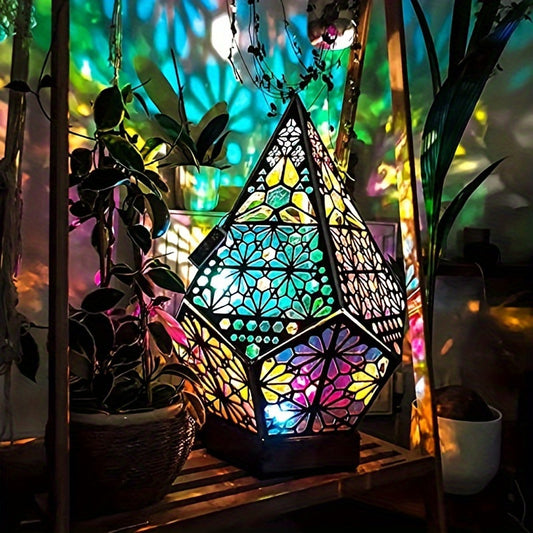 Bohemian Starry Night Projector Lamp, USB Powered
