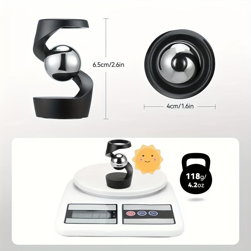 Levitating Gyroscopic Spinner for Desktop Anti-Gravity Desktop Decor